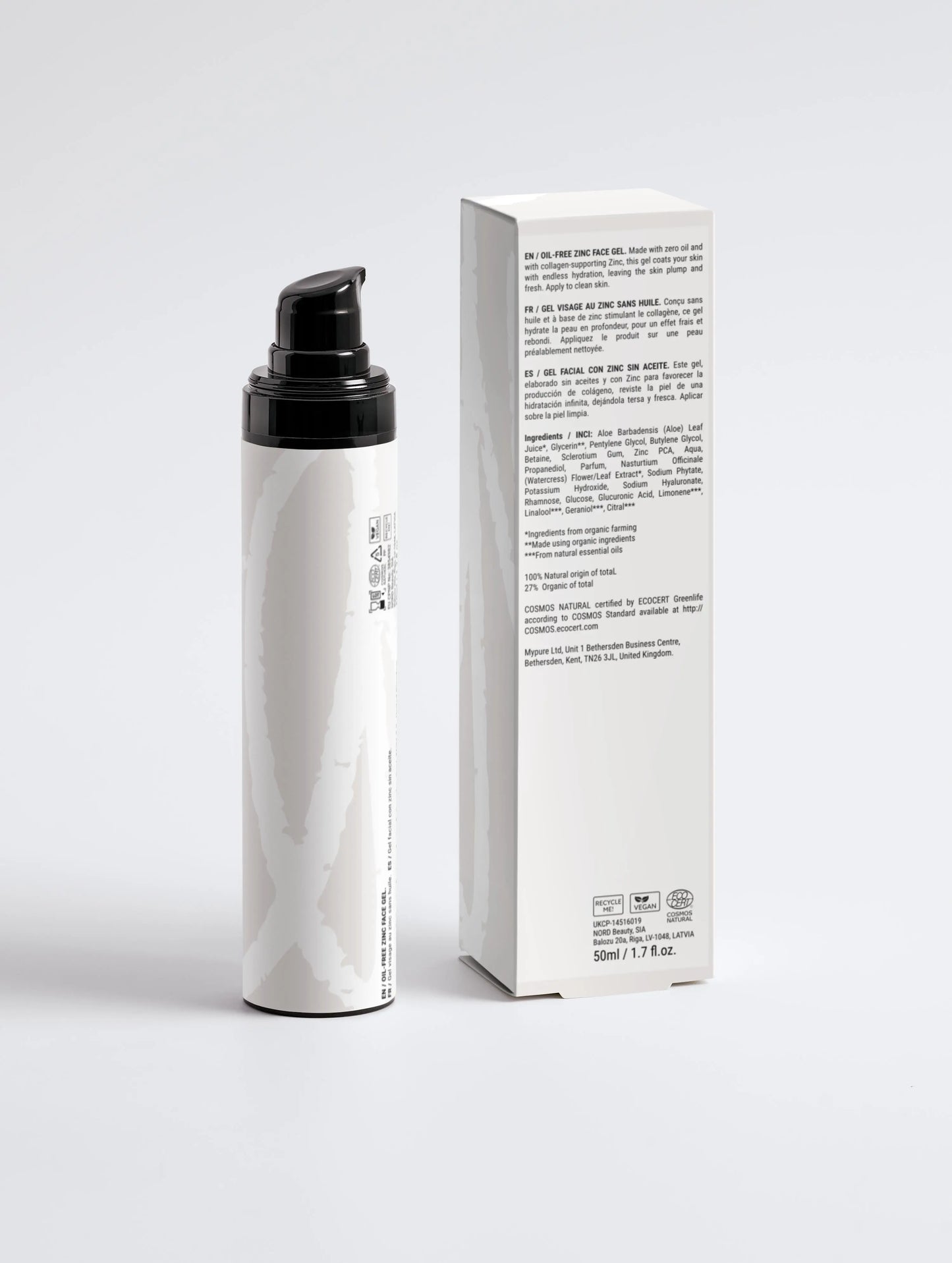 Oil-Free Zinc Face Gel for Men Accen28 Limited