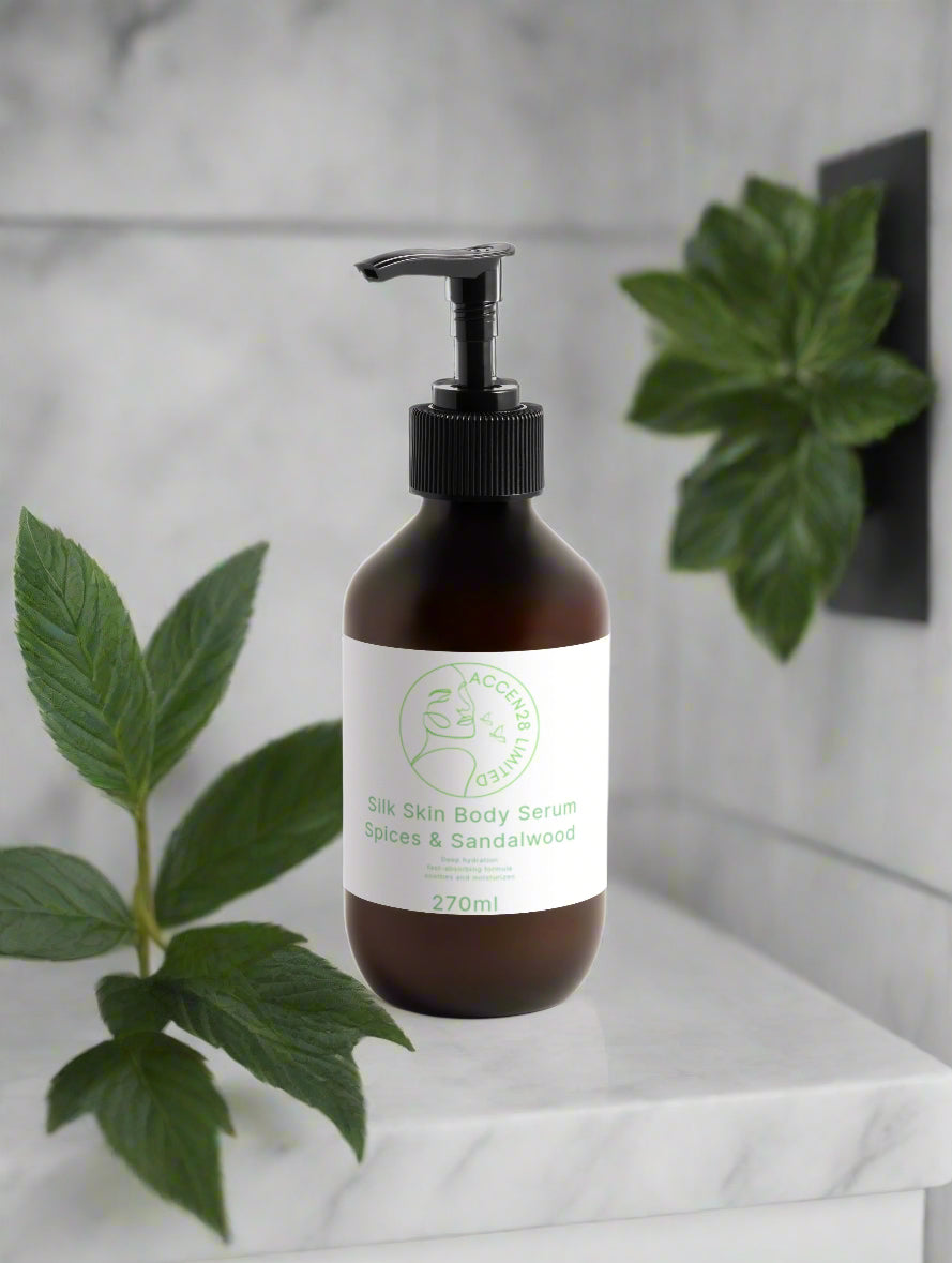 Silk Skin Body Serum, Spices & Sandalwood